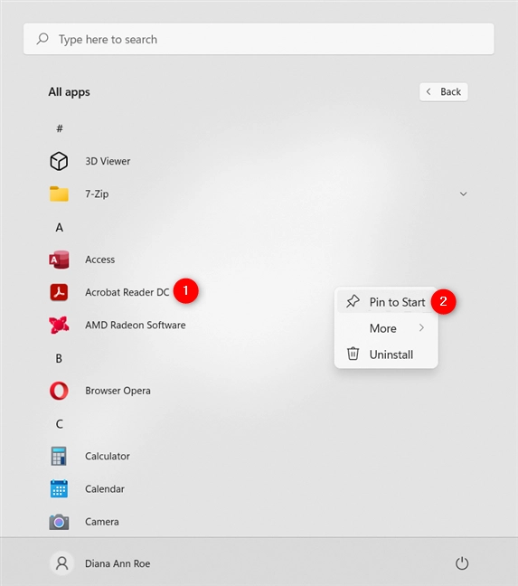 How to pin to Start Menu any app installed on your PC in Windows 11