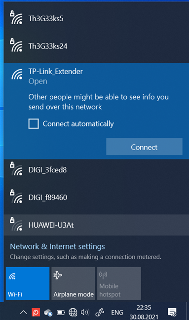 Connect to TP-Link_Extender