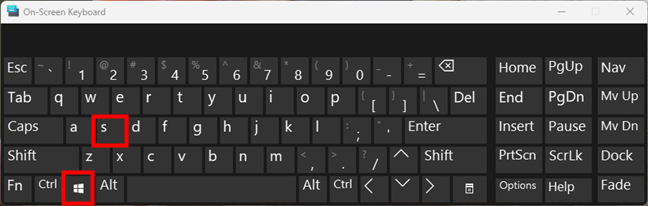 The keyboard shortcut for Windows Search is Win + S