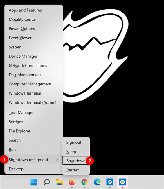 How to shut down Windows 11