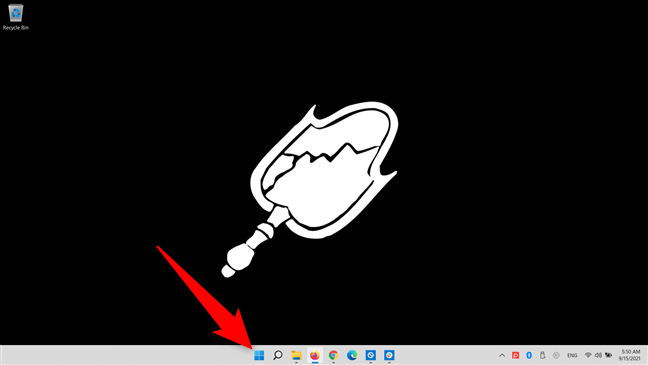 Open the Start Menu in Windows 11