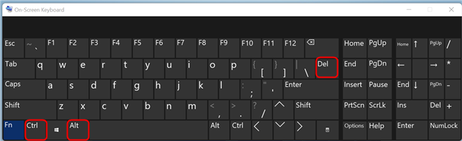 Press Del while holding Ctrl and Alt