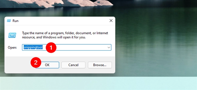 Launch Snipping Tool from Windows 11's Run
