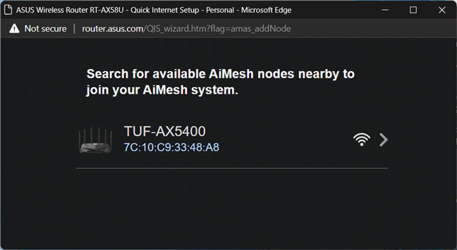 See available AiMesh nodes