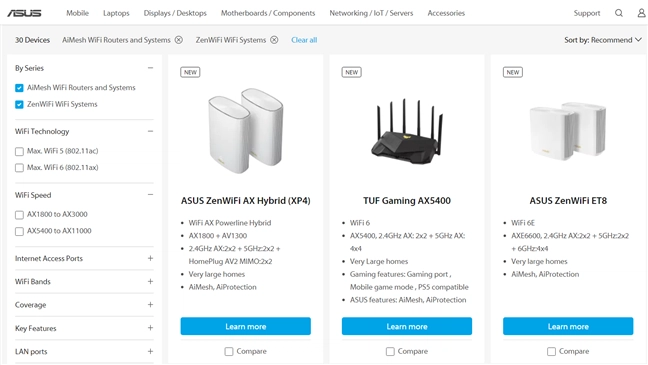 Routers compatible with AiMesh