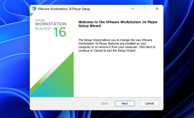 vmware workstation player 16