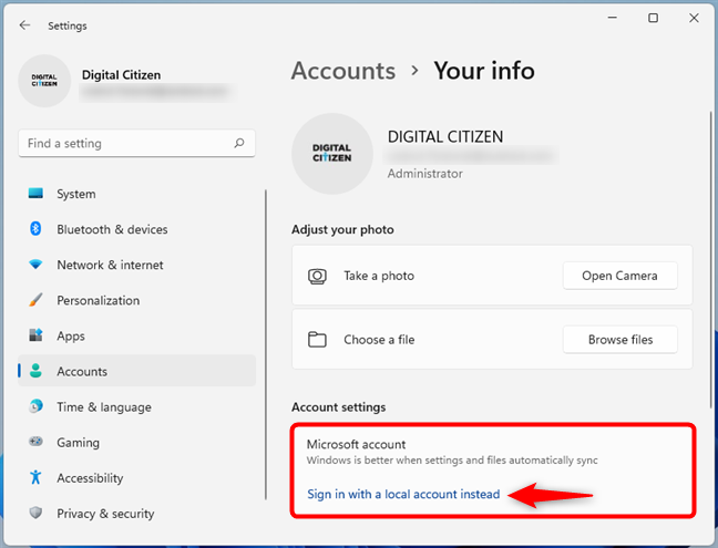 How To Switch Microsoft Account To Local Account On Windows 11