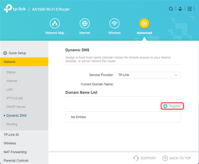 How to enable and configure DDNS on your TPLink WiFi 6 router