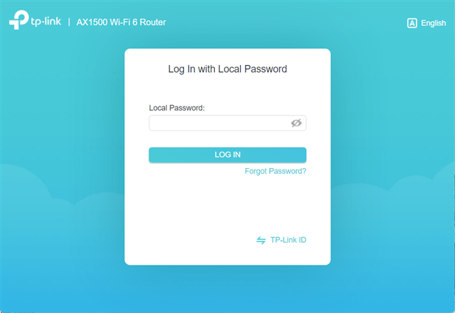 Log in to your TP-Link Wi-Fi 6 router