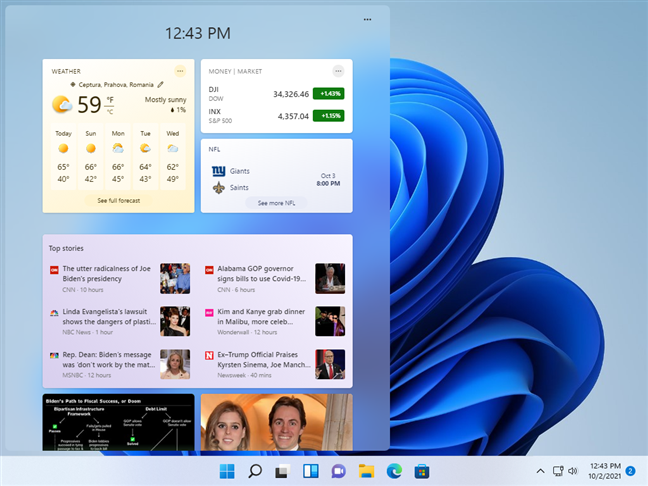 Os widgets do Windows 11