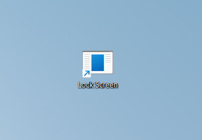 Use the Windows lock shortcut on your desktop
