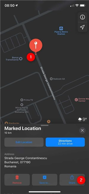 How to share any location on iPhone using Apple Maps