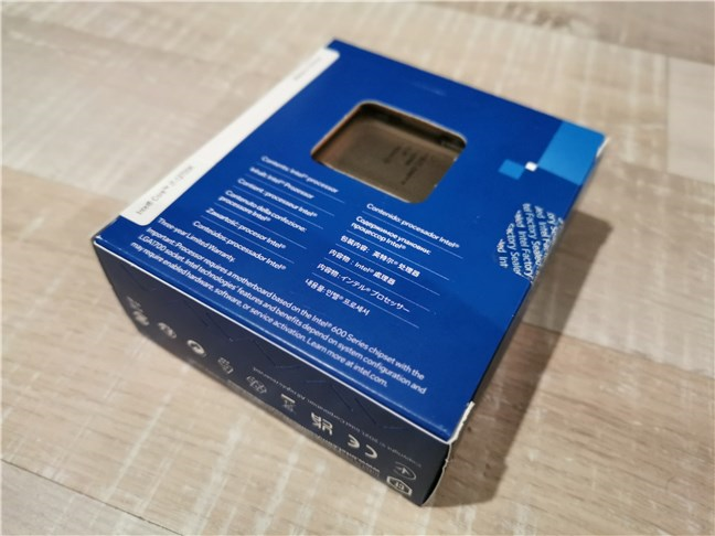 Intel Core i7-12700K: The back of the box