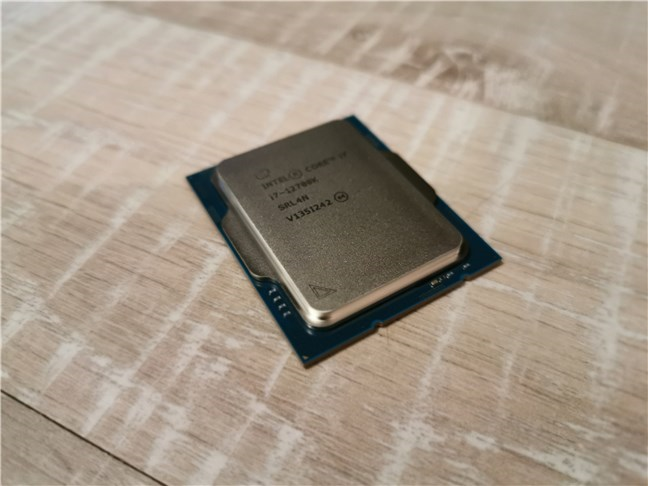 The Intel Core i7-12700K desktop processor