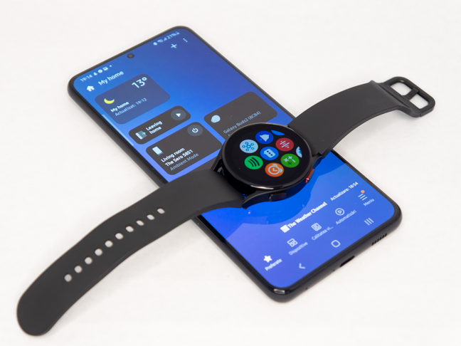 The Samsung Galaxy S21 Plus and the Samsung Galaxy Watch 4