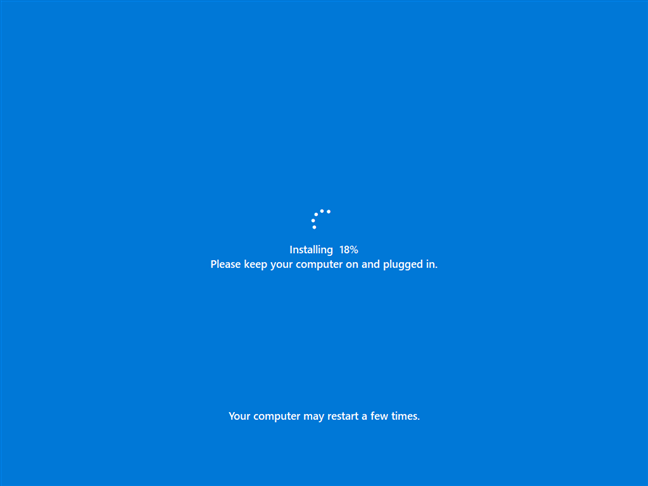 Windows 11 is being reinstalled