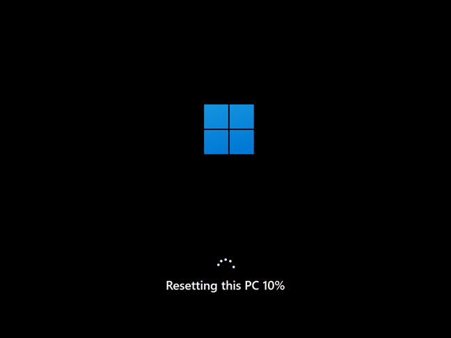 Progress on resetting this PC