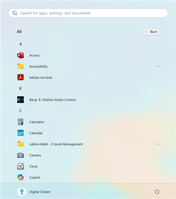 Your Pinned icons are no longer visible on the All screen