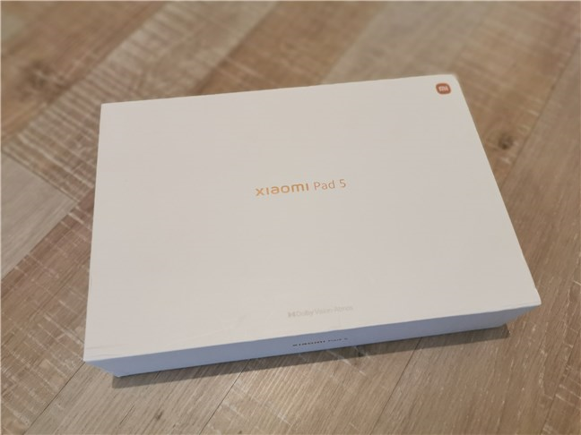 The box of the Xiaomi Pad 5