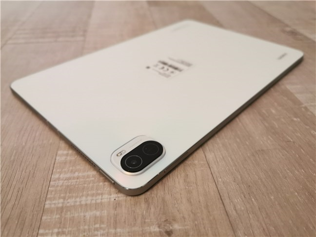 The buttons found on the Xiaomi Pad 5 Android tablet