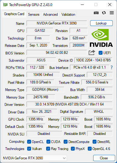Details shown by GPU-Z