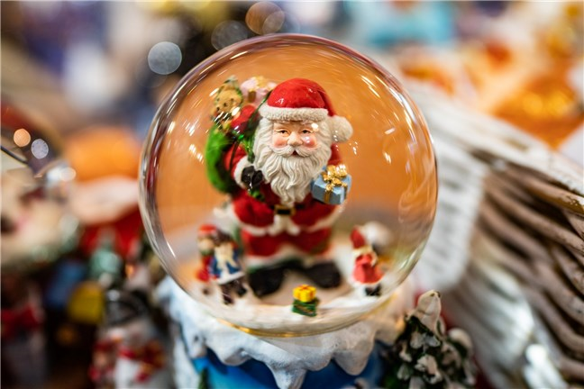 Santa Claus Snow Globe by Mitya Ivanov