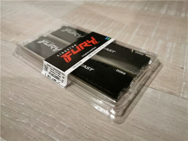 The packaging used for Kingston FURY Beast DDR5-4800 32GB