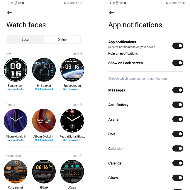You can configure your Mi Watch using the Xiaomi Wear app 