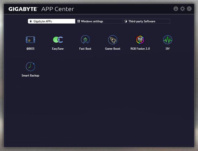 Gigabyte APP Center