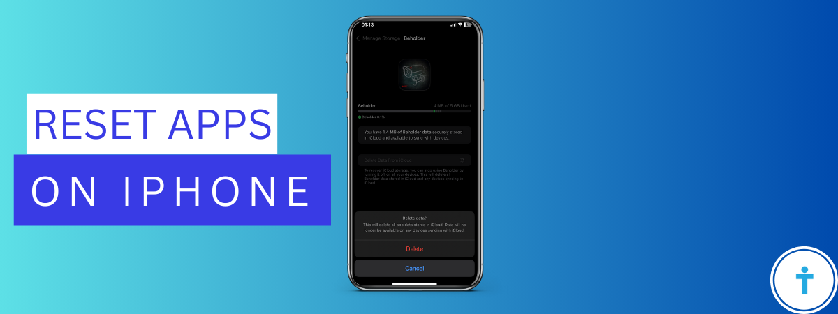 How to reset an app on iPhone