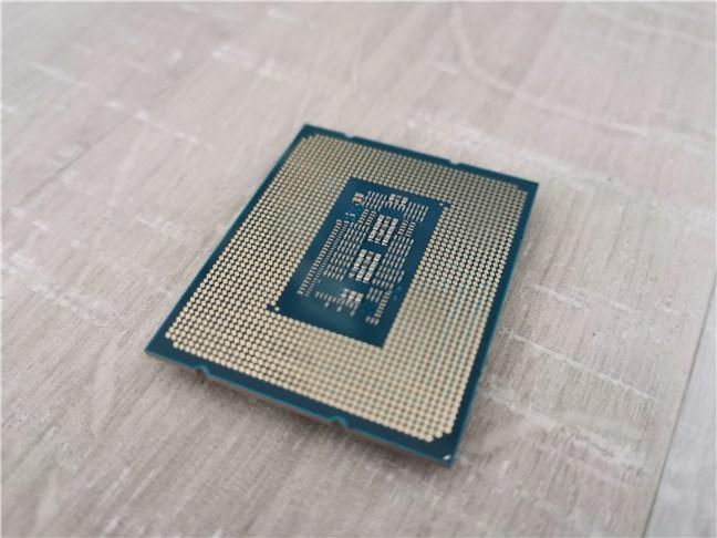The underside of the Intel Core i5-12600K