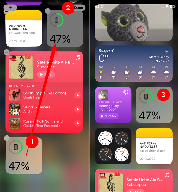Place the battery widget on your iPhone's Today View
