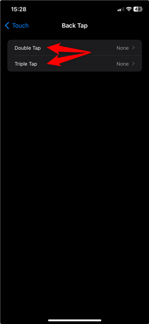 Configure Double Tap or Triple Tap for iPhone screenshots