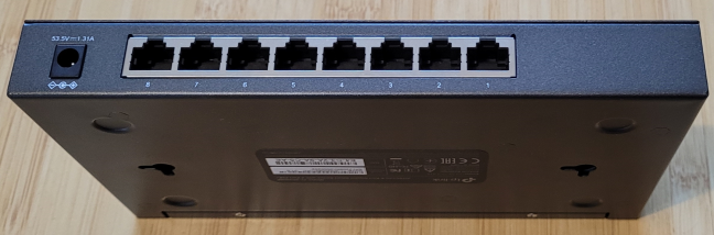 The ports on the TP-Link JetStream TL-SG2008