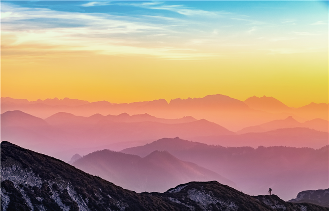 Silhouette Of Mountains from Simon Berger