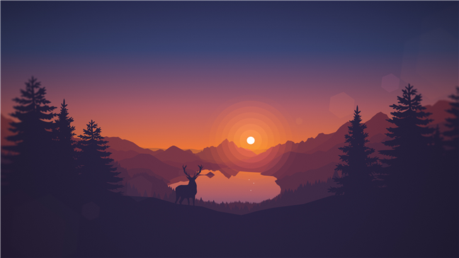 Minimalistic 4K Lakeside Wallpaper from Louis Coyle