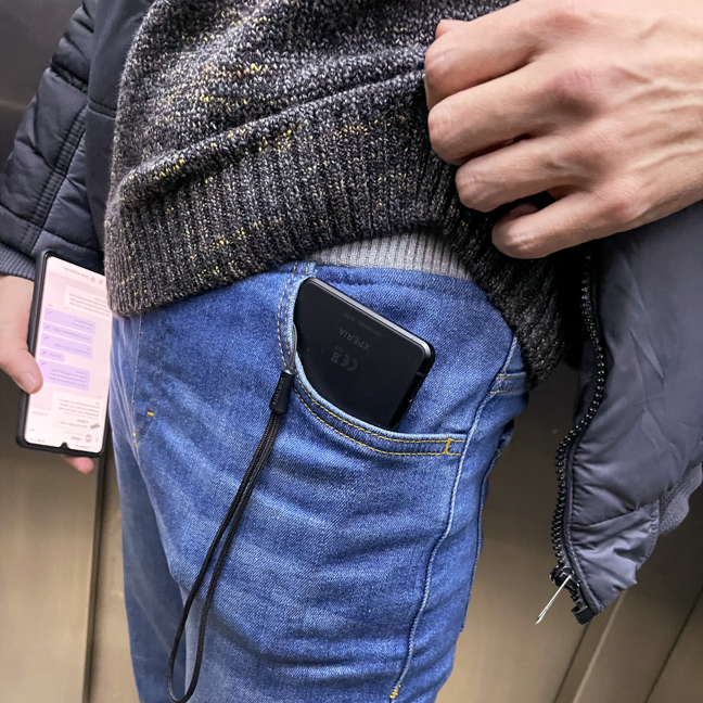 The Sony Xperia PRO-I is too tall for normal pockets
