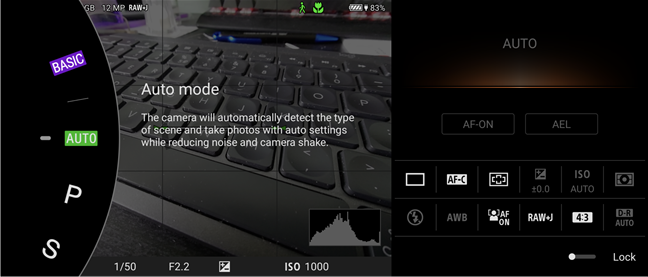 Even in Auto mode, there are many settings you can alter