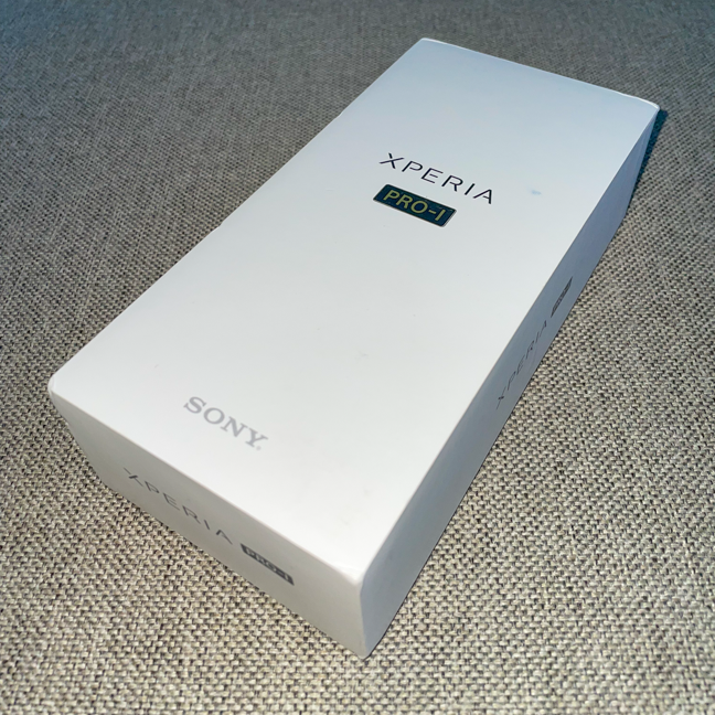 The box the Sony Xperia PRO-I comes in