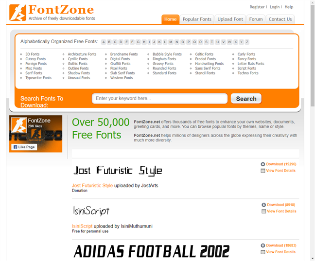 Font Zone