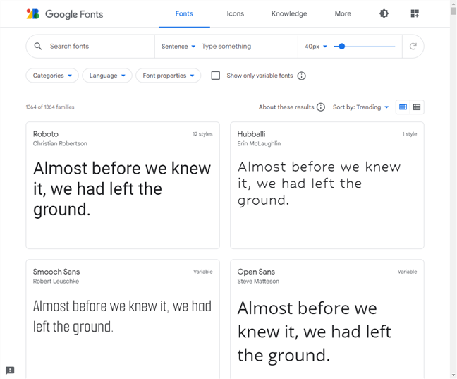 Google Fonts