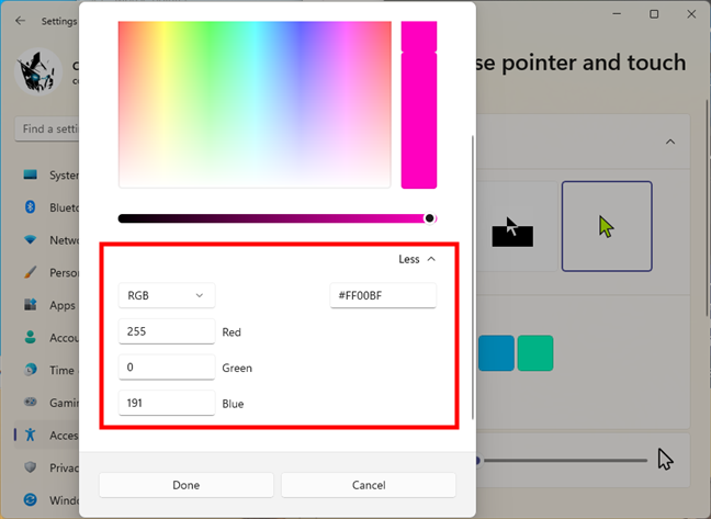 How to customize the size, shape, and color of your mouse pointer