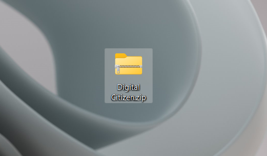 A ZIP file in Windows 11