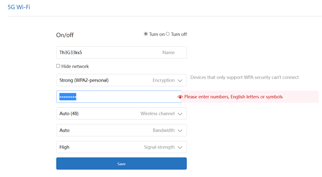 You can't use the & symbol in your Wi-Fi password. Why?