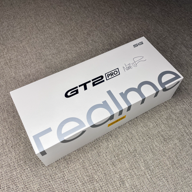 The box of the Realme GT2 Pro
