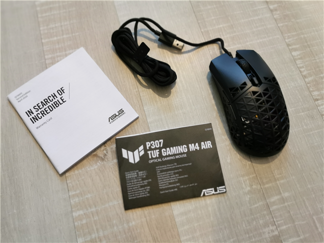 Unboxing the ASUS TUF Gaming M4 Air mouse