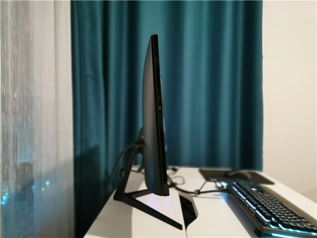 Side view of the ViewSonic VX2719-PC-MHD gaming monitor