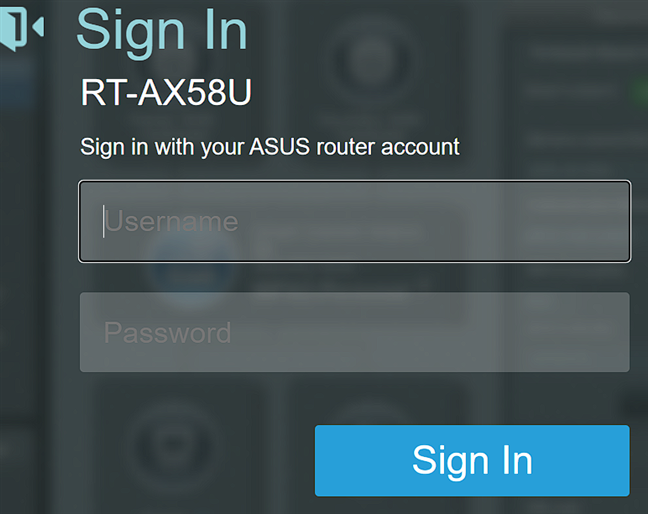 Log into your ASUS router or mesh Wi-Fi