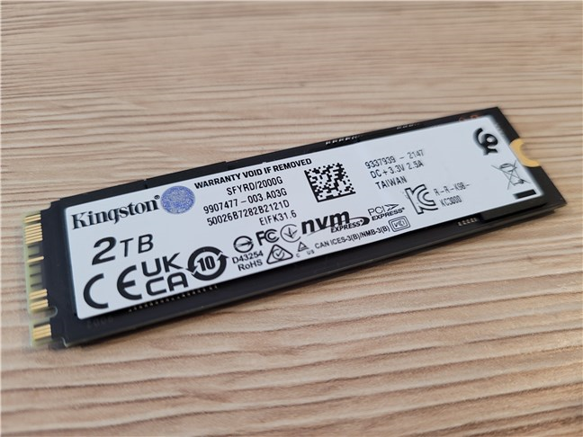 Kingston Fury Renegade SSD avec dissipateur thermique - 1 To - Disque SSD  Kingston sur