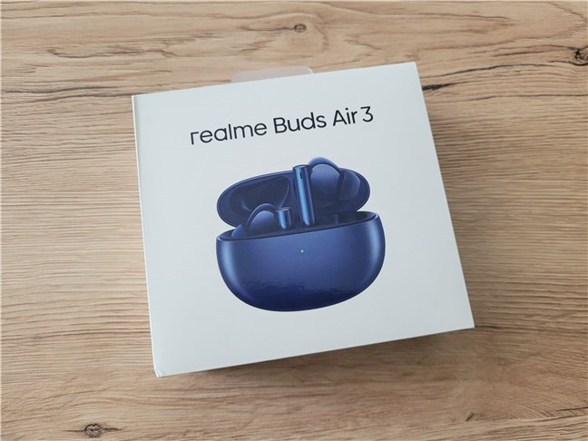 The package of the Realme Buds Air 3